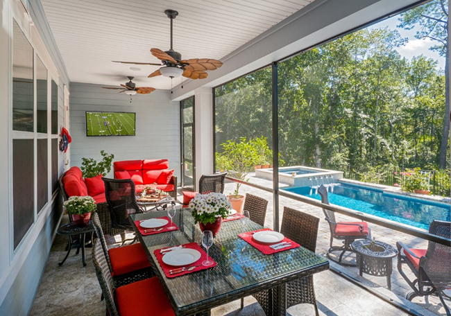 Screened porch