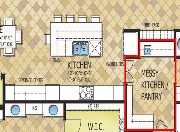 Messy Kitchen Floorplan